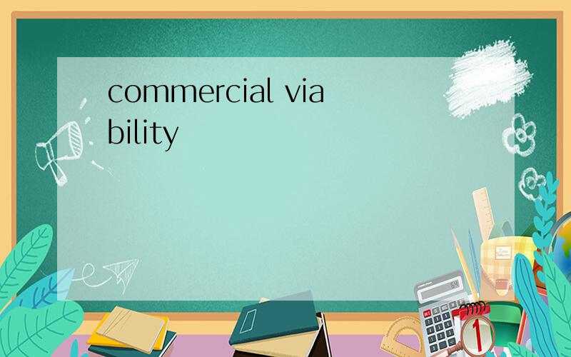 commercial viability