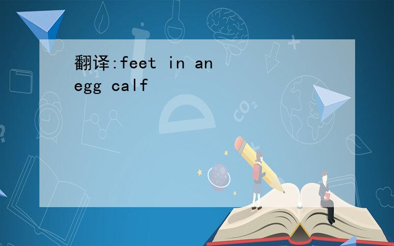 翻译:feet in an egg calf