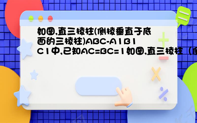 如图,直三棱柱(侧棱垂直于底面的三棱柱)ABC-A1B1C1中,已知AC=BC=1如图,直三棱柱（侧棱垂直于底面的三棱柱）ABC-A1B1C1中,已知AC=BC=1,∠ACB=90°,AA1=根号2,D是A1B1的中点,当点F在BB1上什么位置,使AB1⊥面